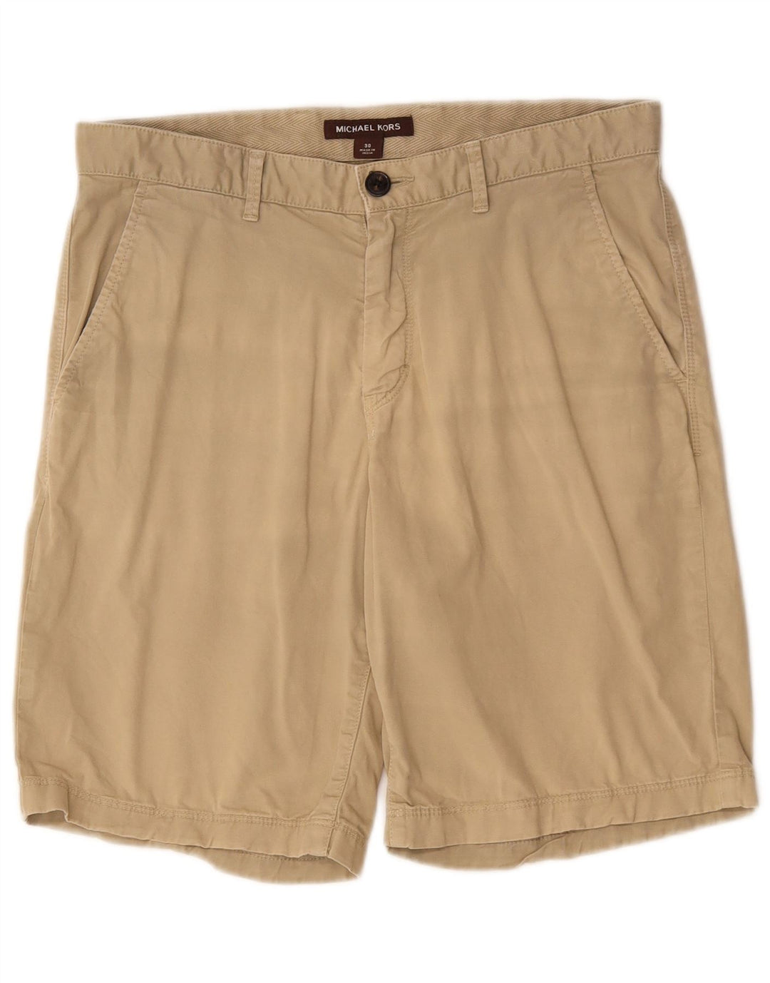 MICHAEL KORS Herren Chinoshorts W30 Mittelbeige Baumwolle