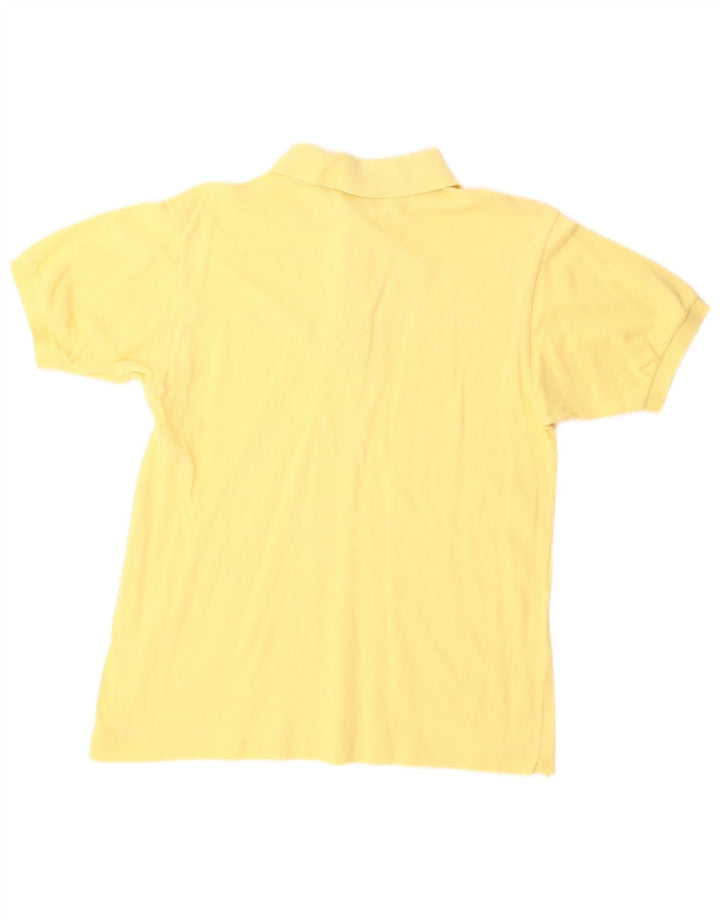 Lacoste Herren-Poloshirt, Größe 3, klein, gelbe Baumwolle