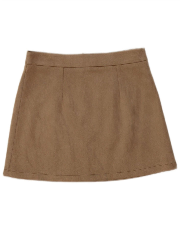 Les Copains Damen Minirock mit niedriger Taille IT 40 Small W30 Beige Polyester