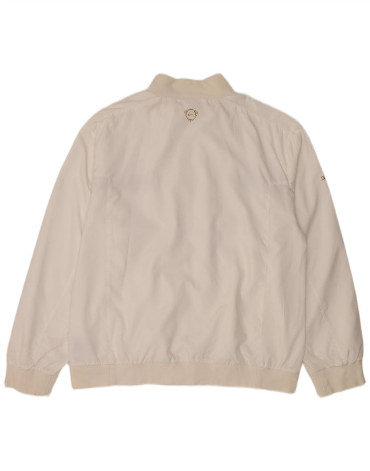 Nike Herren Inter Mailand Trainingsanzug Top Jacke UK 45/47 XL Off White Polyester