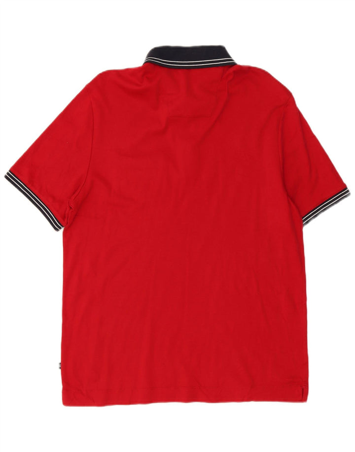 Nautica Herren-Poloshirt, klein, rot, Farbblock