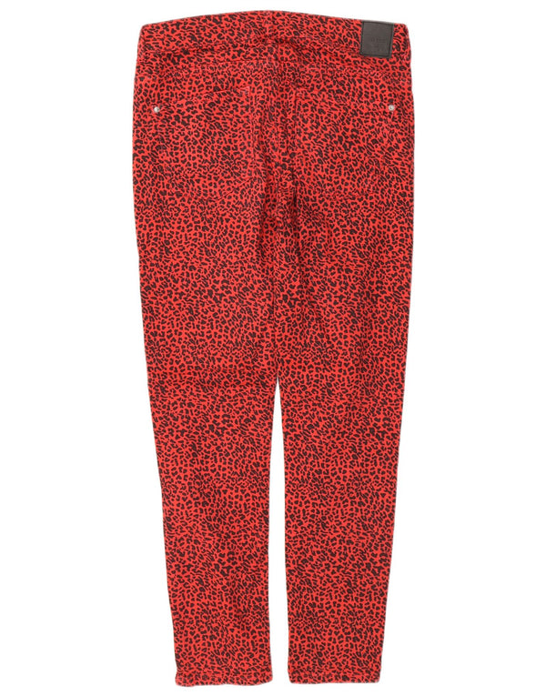 Zara Damen Slim Jeans EU 38 Small W28 L28 Roter Tierdruck