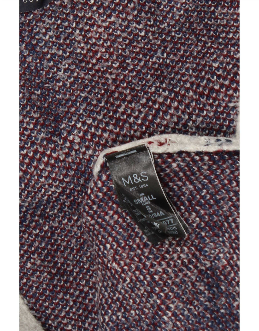 Marks & Spencer Damen Longline-Cardigan-Pullover UK 10 Small Grey Check