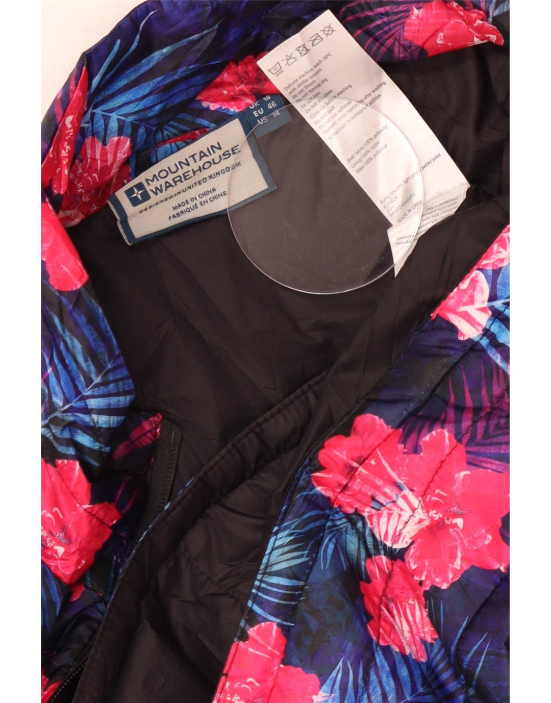 Mountain Warehouse Wattierte Damenjacke UK 18 XL Mehrfarbiges Blumenmuster