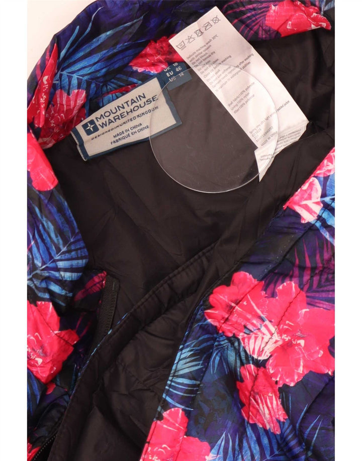 Mountain Warehouse Wattierte Damenjacke UK 18 XL Mehrfarbiges Blumenmuster