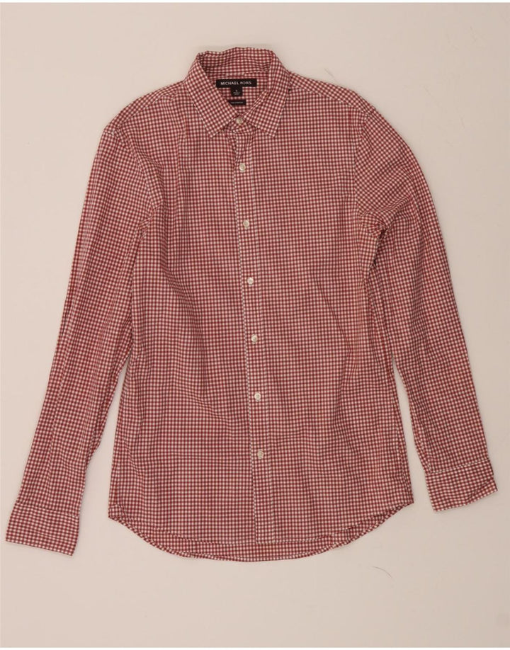 MICHAEL KORS Mens Shirt Small Red Gingham Cotton Vintage Michael Kors and Second-Hand Michael Kors from Messina Hembry 
