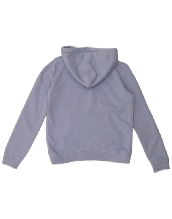 Jack Wills Damen-Kapuzenpullover mit Grafik, übergroß, Gr. 10, Blau, Baumwolle