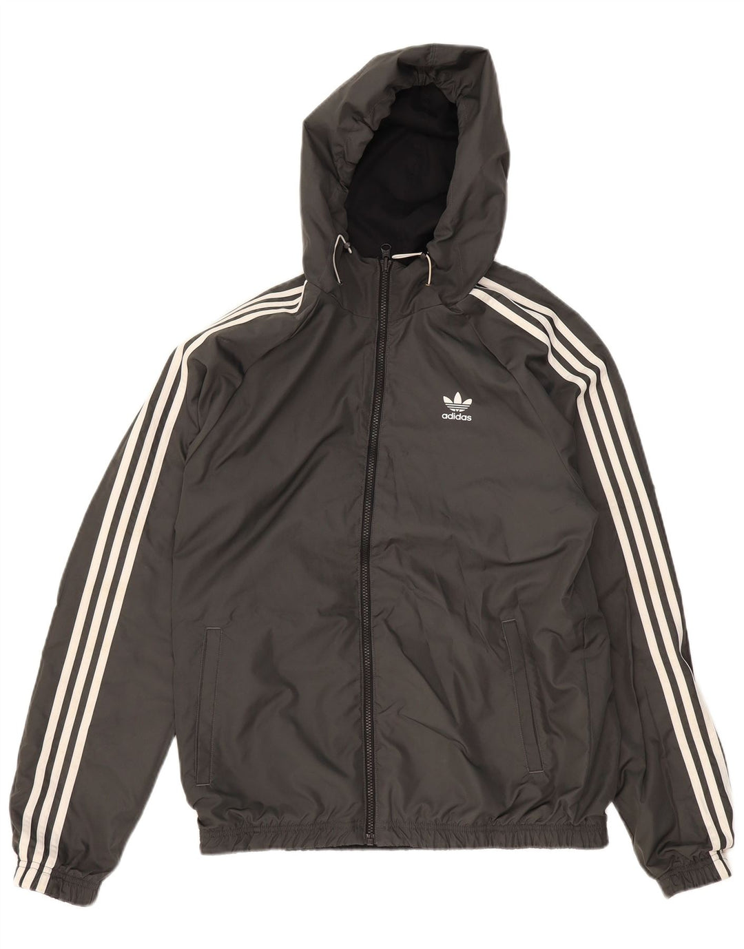 ADIDAS Herren Graphic Reversible Jacke UK 38 Medium Black Colourblock