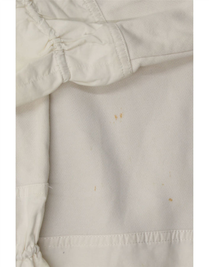 Cos übergroßer Damen-Sweatshirt-Pullover, UK 10, Größe S, weiße Baumwolle