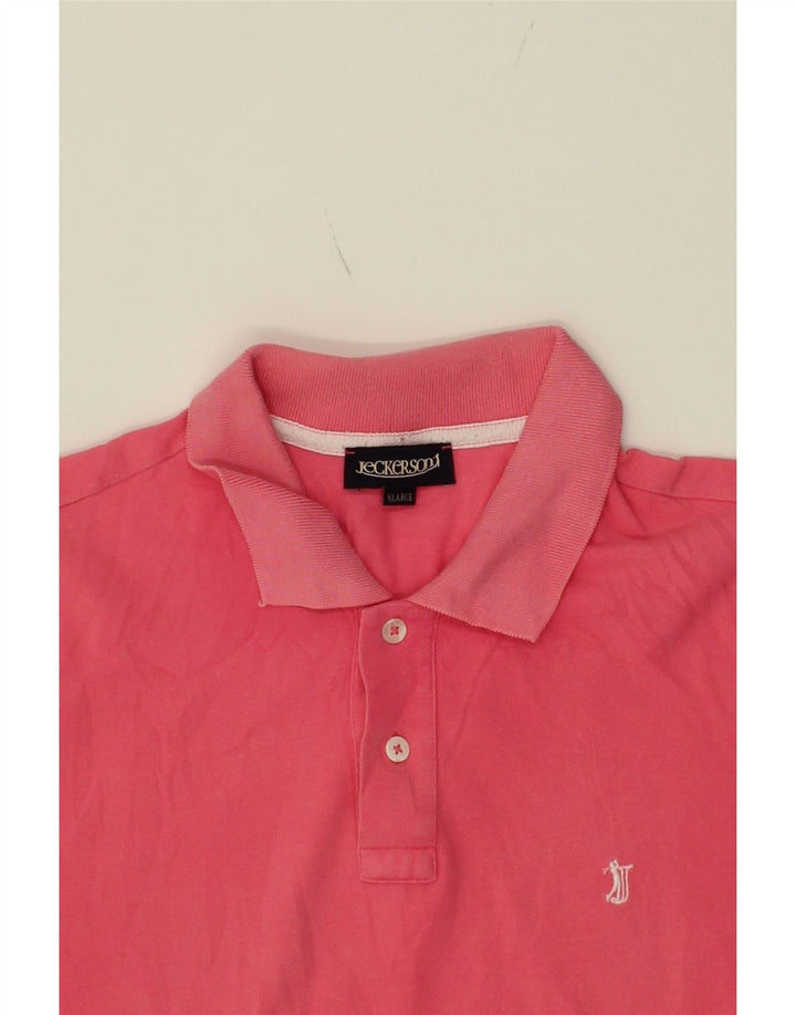 JECKERSON Mens Polo Shirt XL Pink Cotton Vintage Jeckerson and Second-Hand Jeckerson from Messina Hembry 