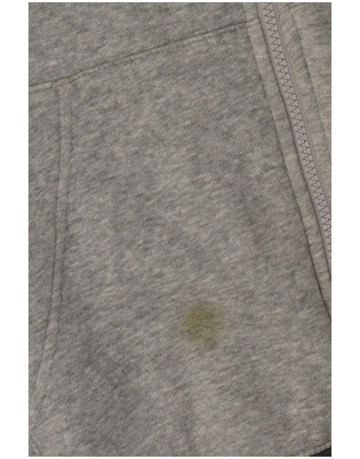 Nike Herren-Kapuzenpullover mit Reißverschluss, mittelgrau gefleckte Baumwolle