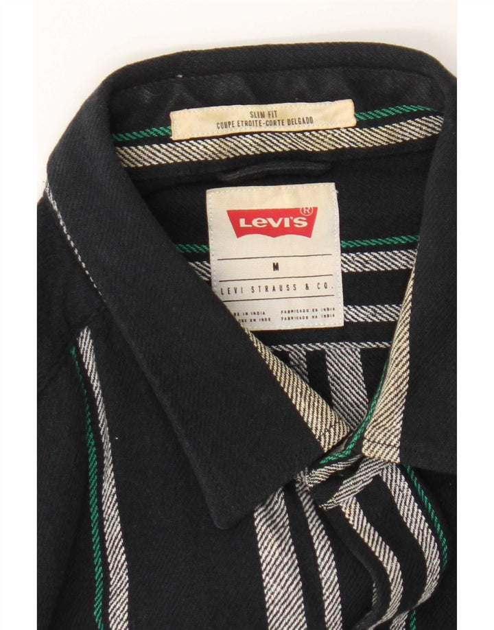 Levi's Herren-Flanellhemd mit schmaler Passform, Mittelblau kariert