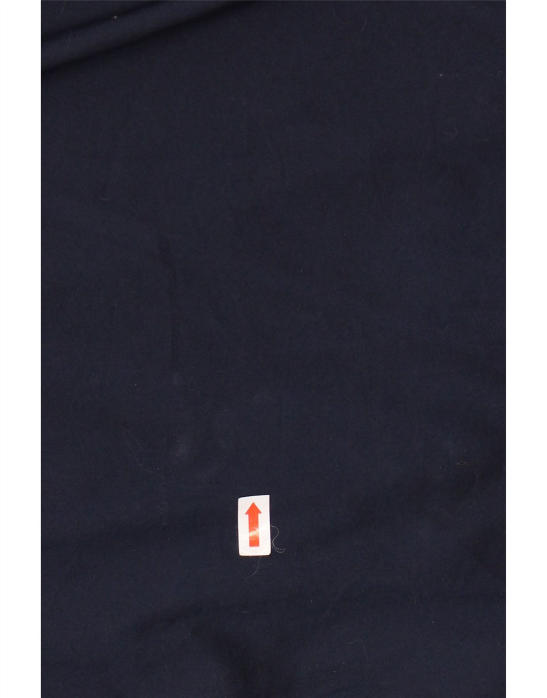 BENETTON Womens Front Tie Shirt UK 10 Small Navy Blue Cotton