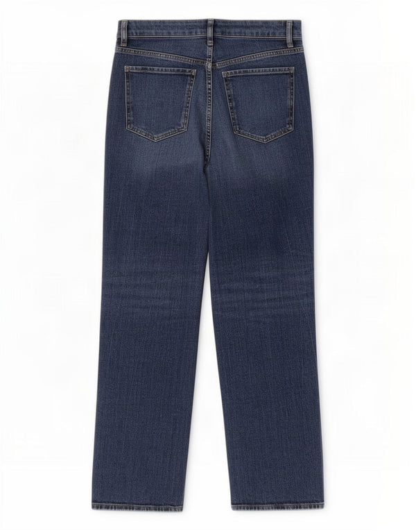 Marks & Spencer Damen Distressed Straight Jeans UK 12 Medium W30 L26 Blau
