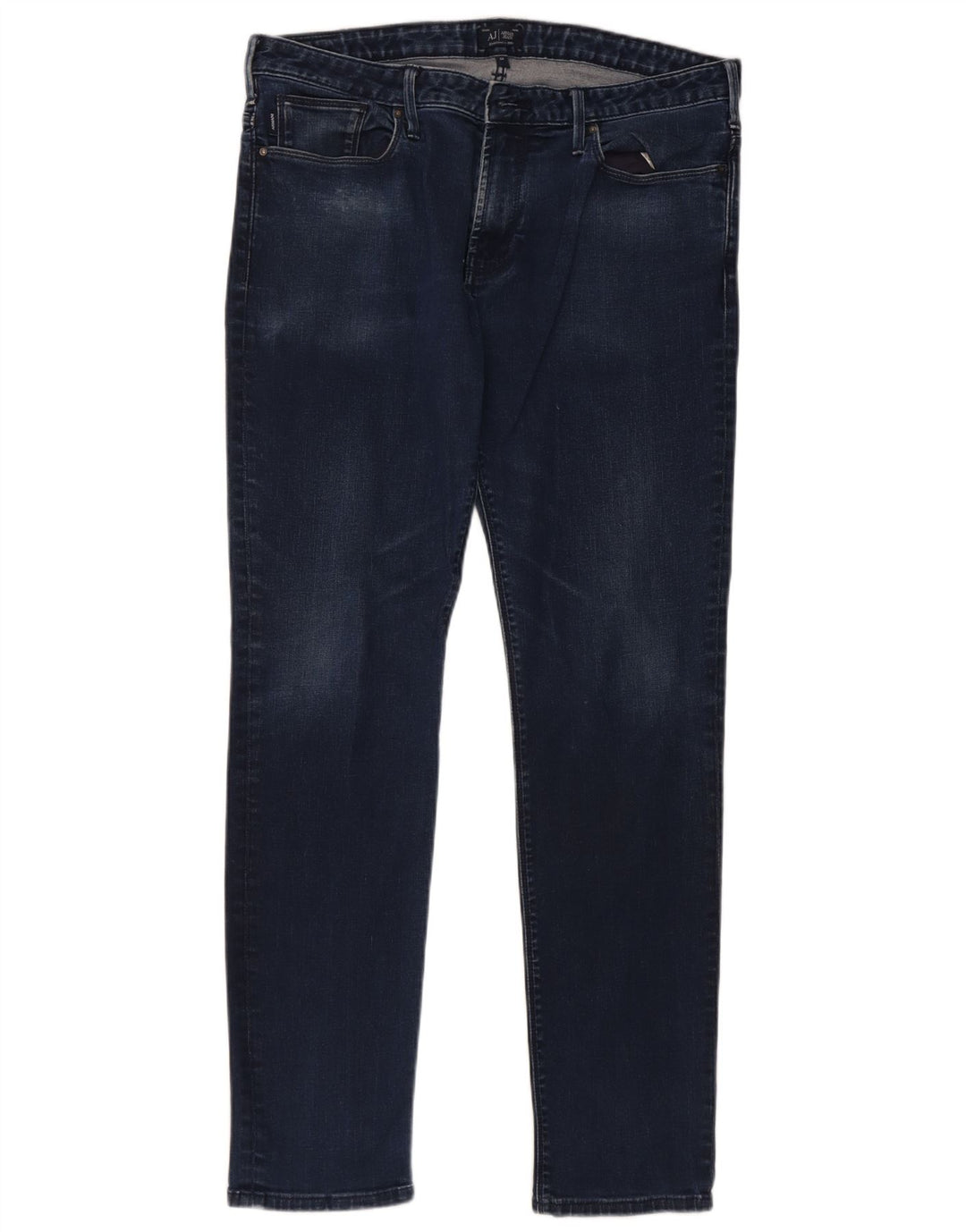 Armani Herren Slim Jeans W34 L31 Marineblaue Baumwolle