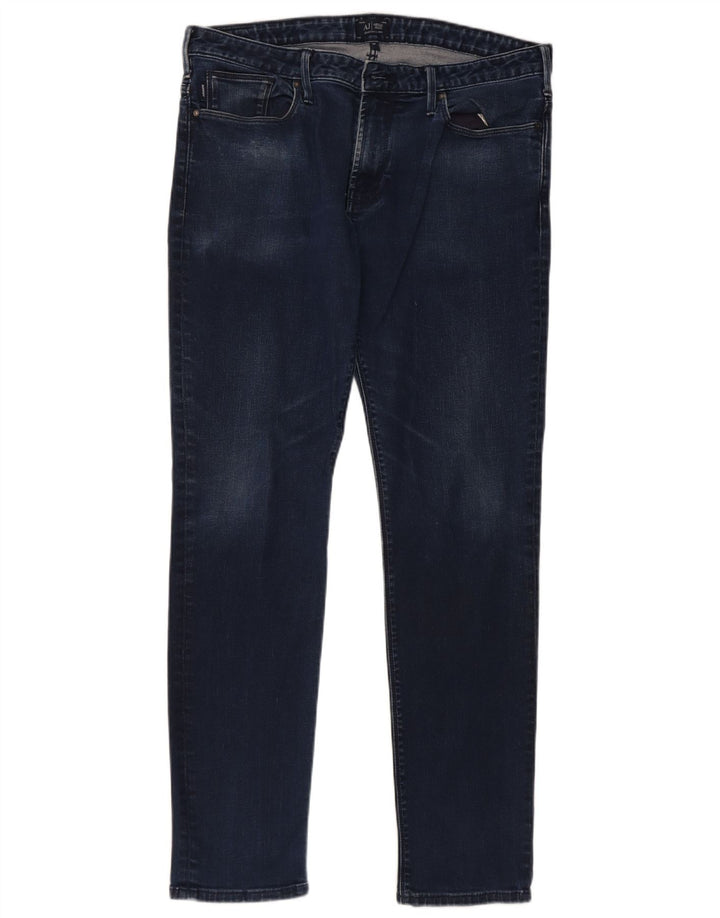 Armani Herren Slim Jeans W34 L31 Marineblaue Baumwolle