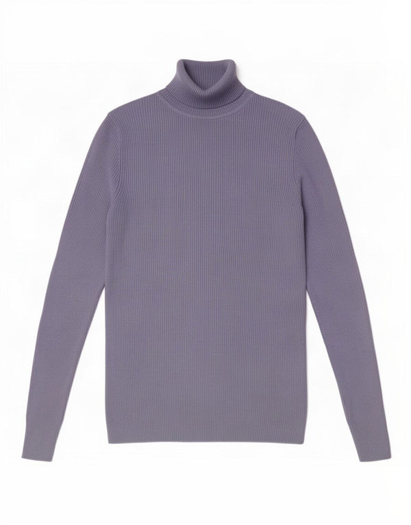 Marks & Spencer Rollkragenpullover für Damen, UK 12, mittelblaue Viskose