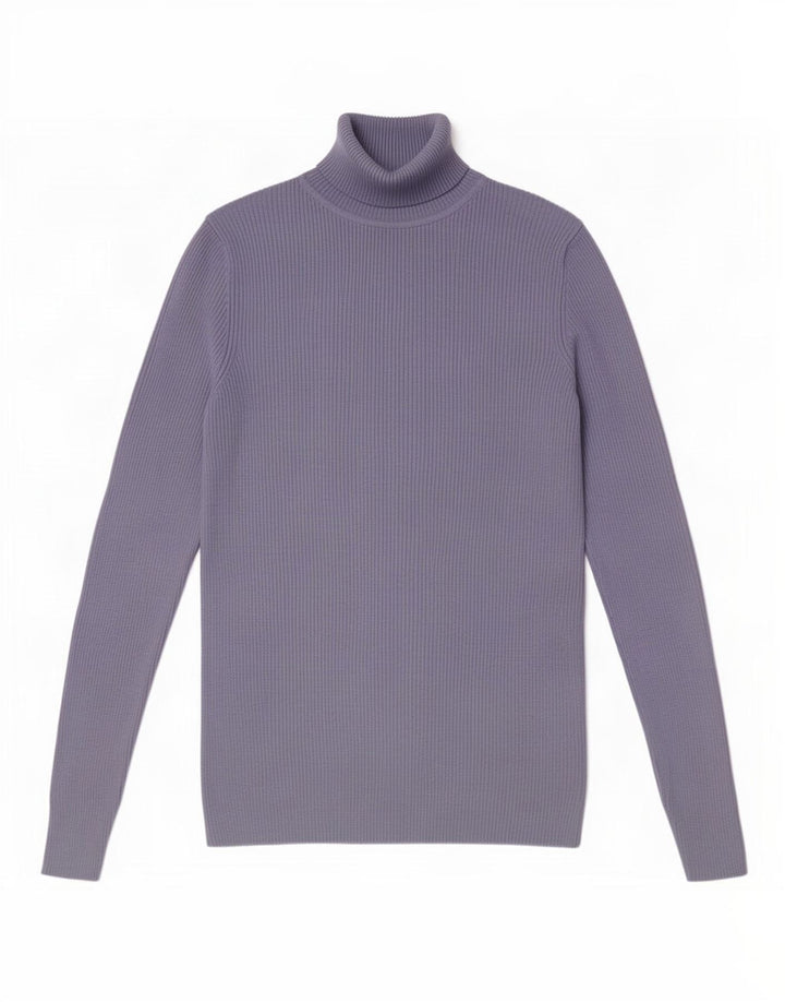 Marks & Spencer Rollkragenpullover für Damen, UK 12, mittelblaue Viskose