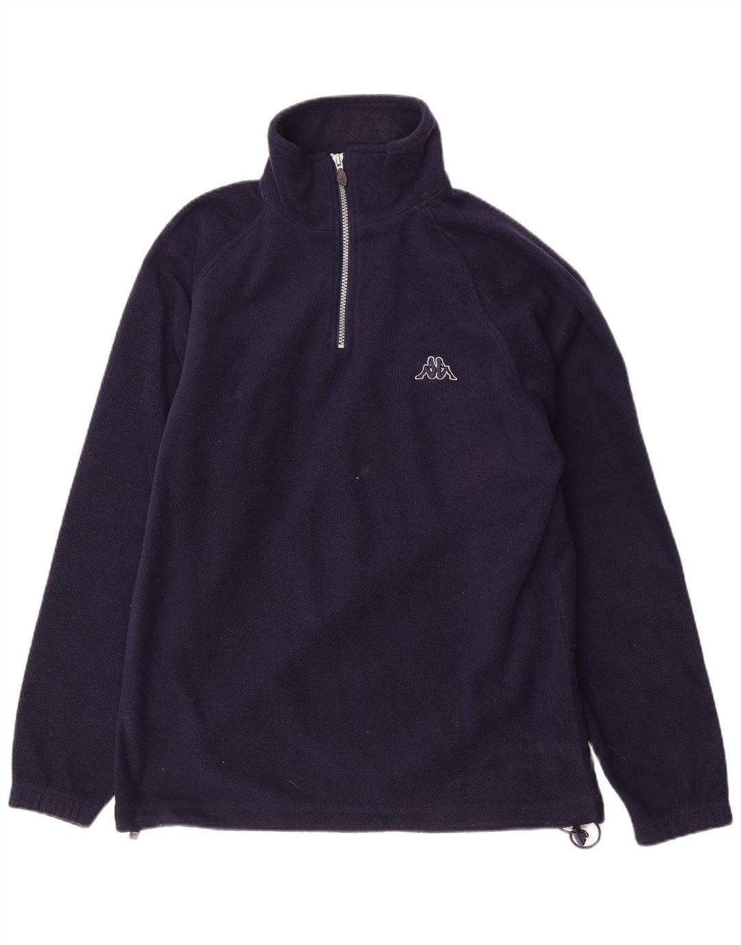 Kappa Herren-Fleecepullover mit Reißverschluss, Größe S, Marineblau, Polyester