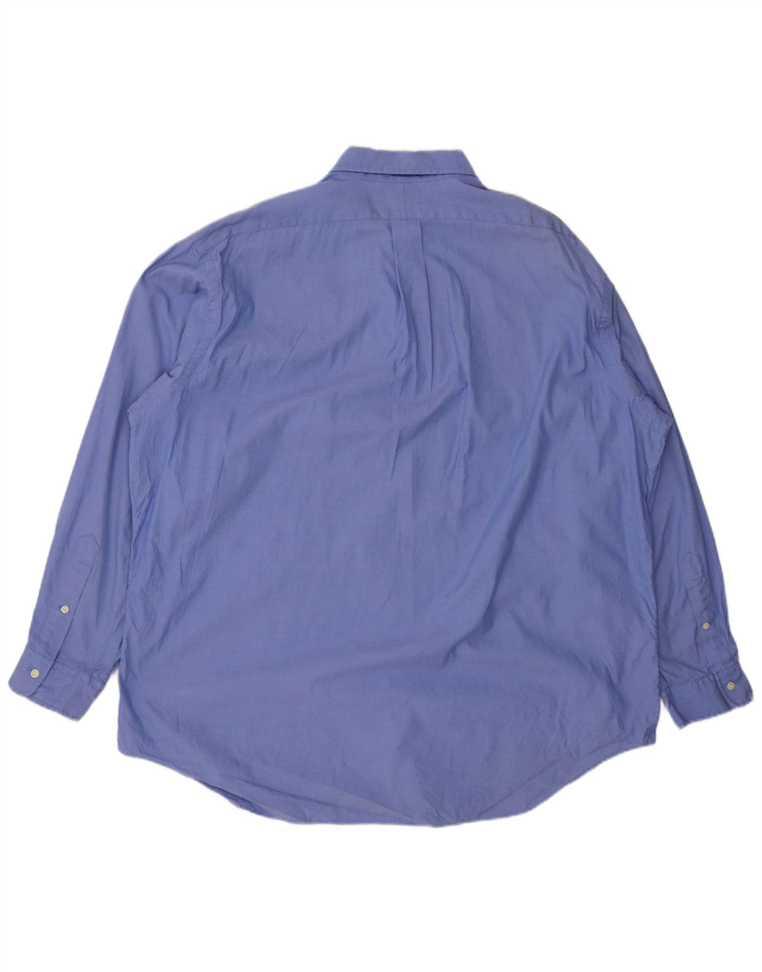 Ralph Lauren Herren-Yarmouth-Hemd, Größe 17 1/2 XL, blaue Baumwolle