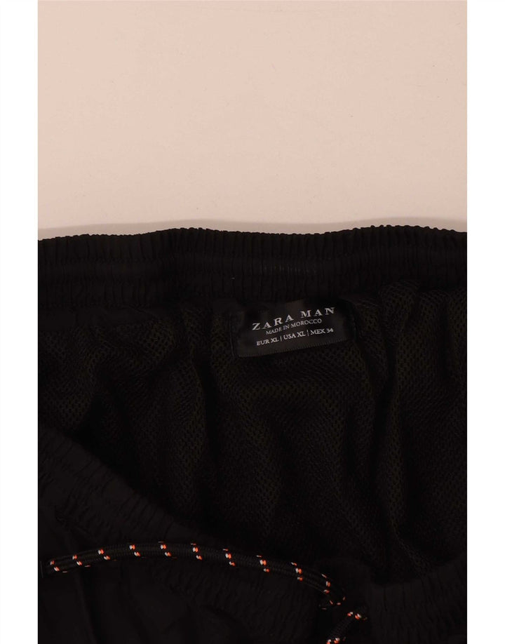 Zara Herren Sportshorts XL Schwarz Polyester