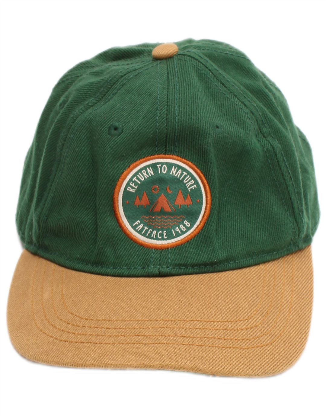 Fat Face Herren-Baseballkappe mit Grafik, mittelgrüne Baumwolle