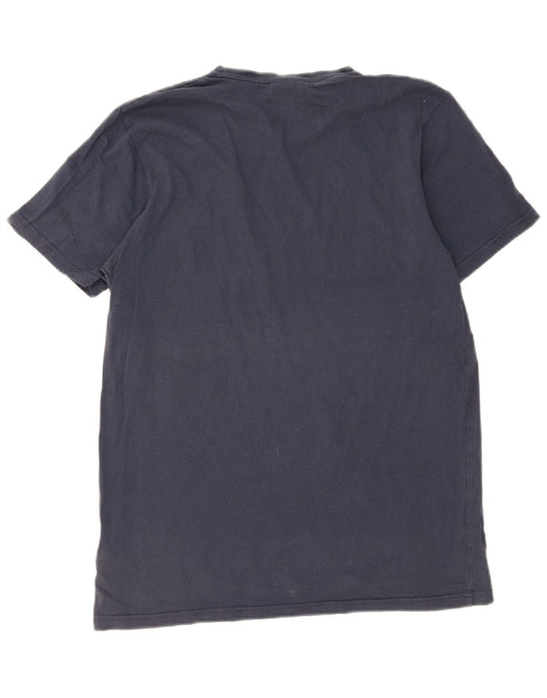 Ellesse Herren-T-Shirt mit Grafik, mittlere marineblaue Baumwolle