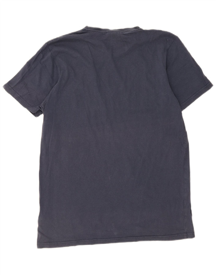 Ellesse Herren-T-Shirt mit Grafik, mittlere marineblaue Baumwolle
