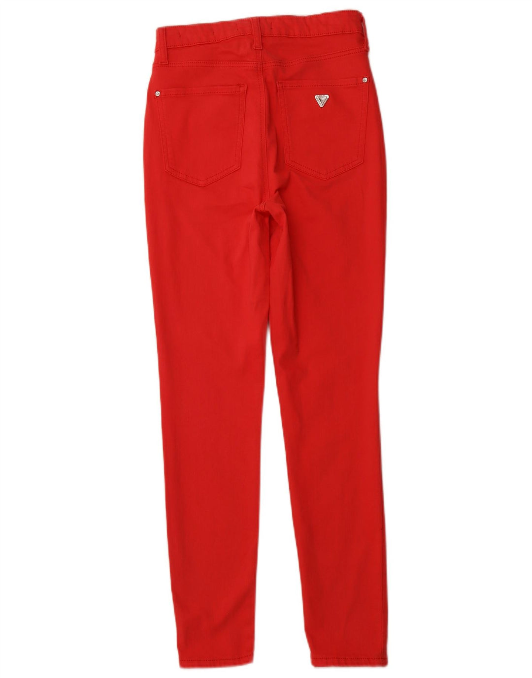 GUESS Damen High Rise Skinny Jeans W27 L27 Rote Baumwolle