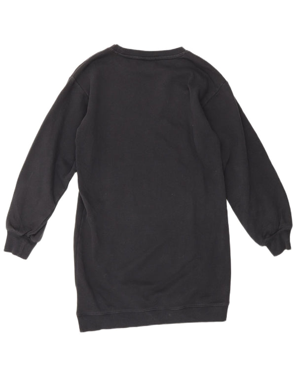 CHAMPION Sweatshirt-Pulloverkleid mit Grafik für Mädchen, 12–13 Jahre, Größe L, Schwarz