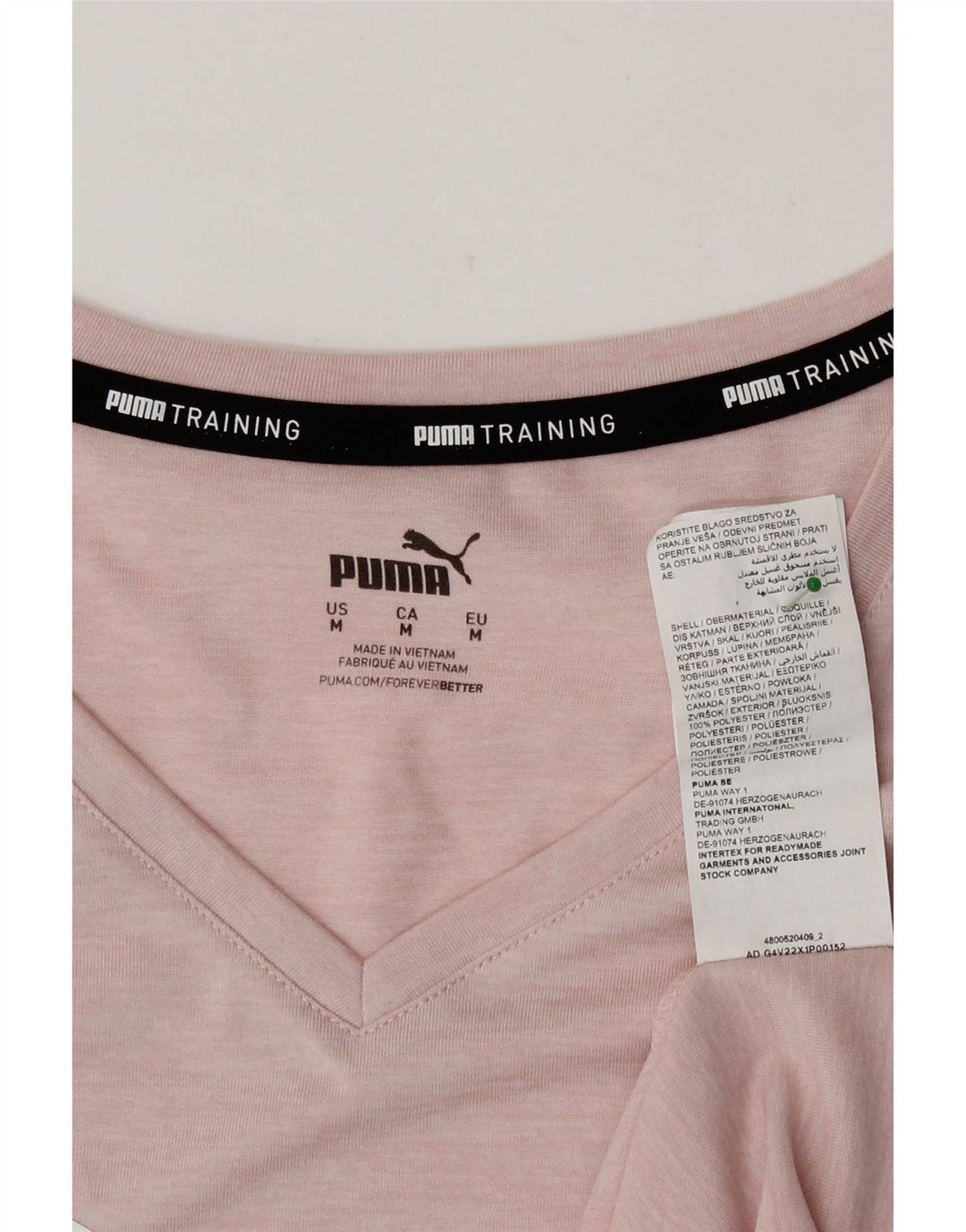 Puma Damen Grafik T-Shirt Top UK 14 Mittelrosa Polyester