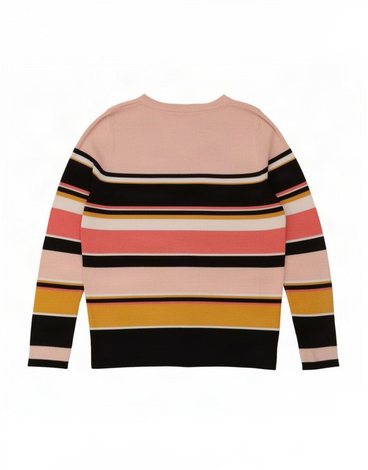 Oasis Damen-Pullover mit U-Boot-Ausschnitt, Größe M, mehrfarbig, gestreift, UK 12