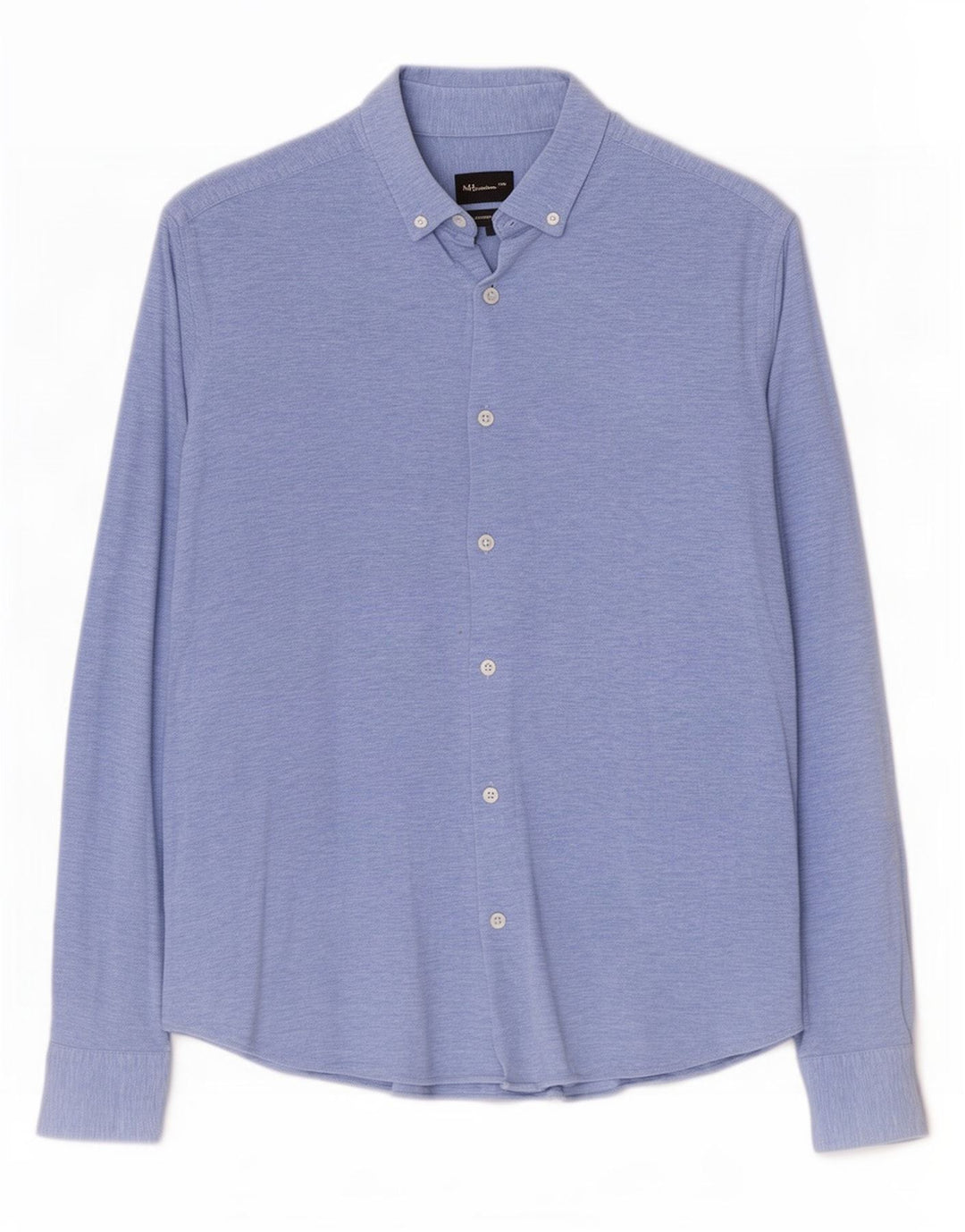 Massimo Dutti Herrenhemd, große blaue Baumwolle