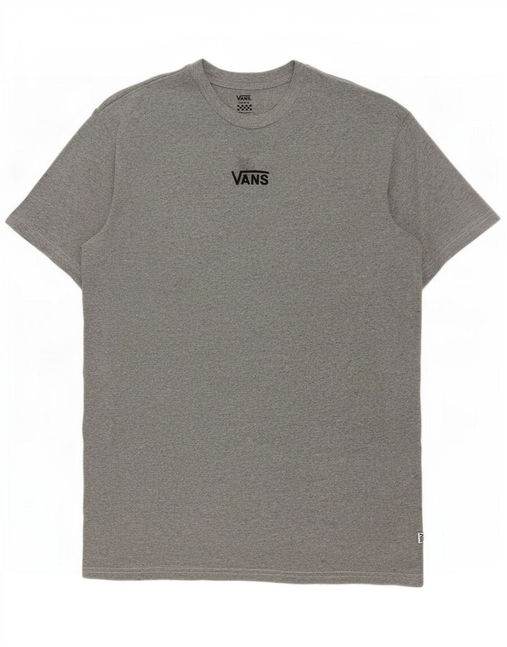 Vans Herren T-Shirt Top Small Grau gefleckte Baumwolle