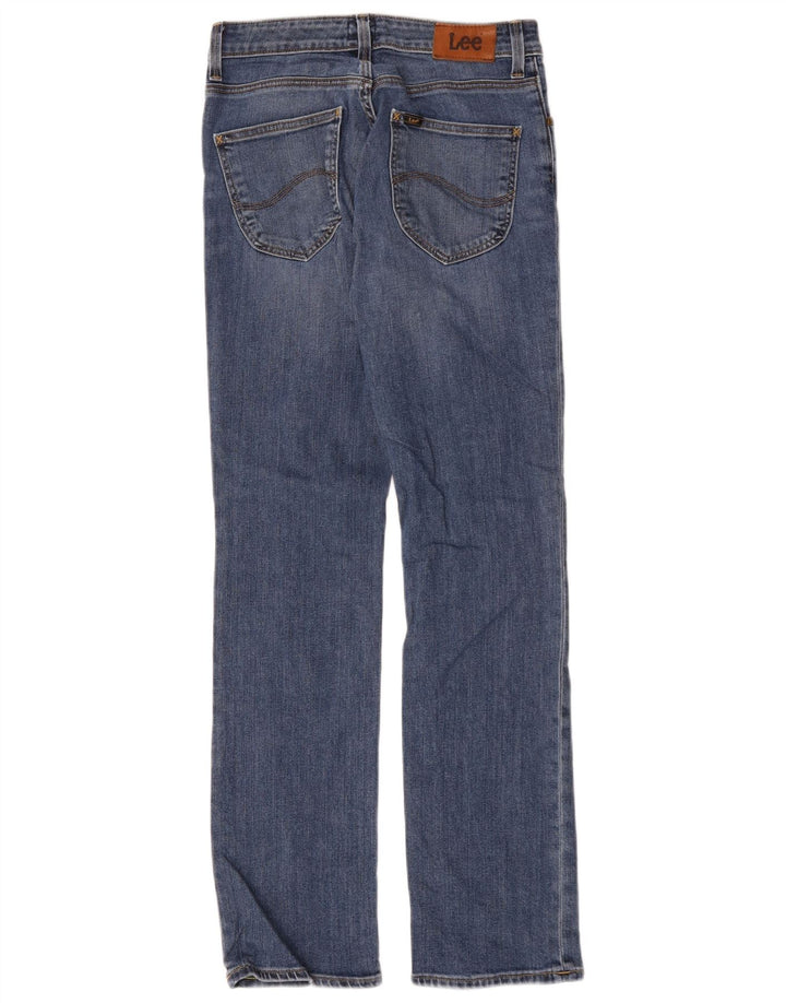 Lee Damen Marion Straight Jeans W26 L31 Blaue Baumwolle