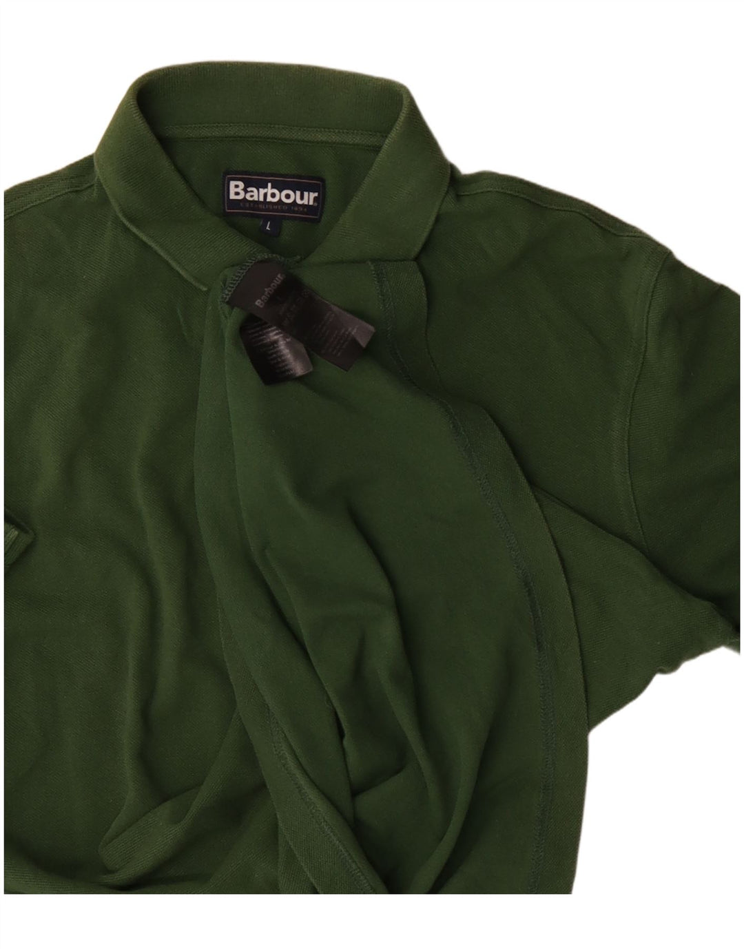 Barbour Herren-Poloshirt, große grüne Baumwolle