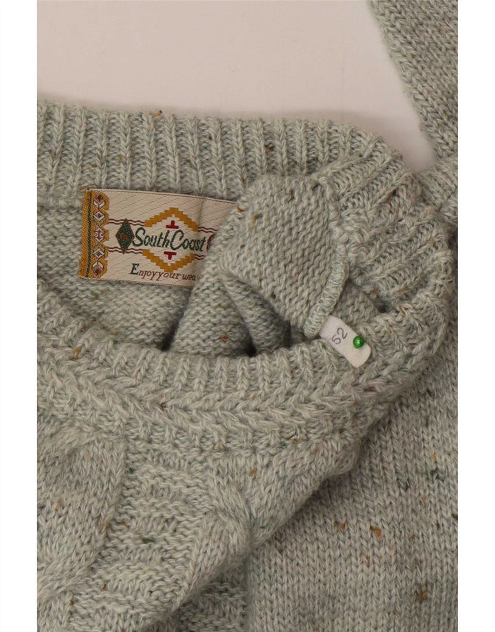 South Coast Herren-Pullover mit Rundhalsausschnitt, Größe 52, groß, grau meliert