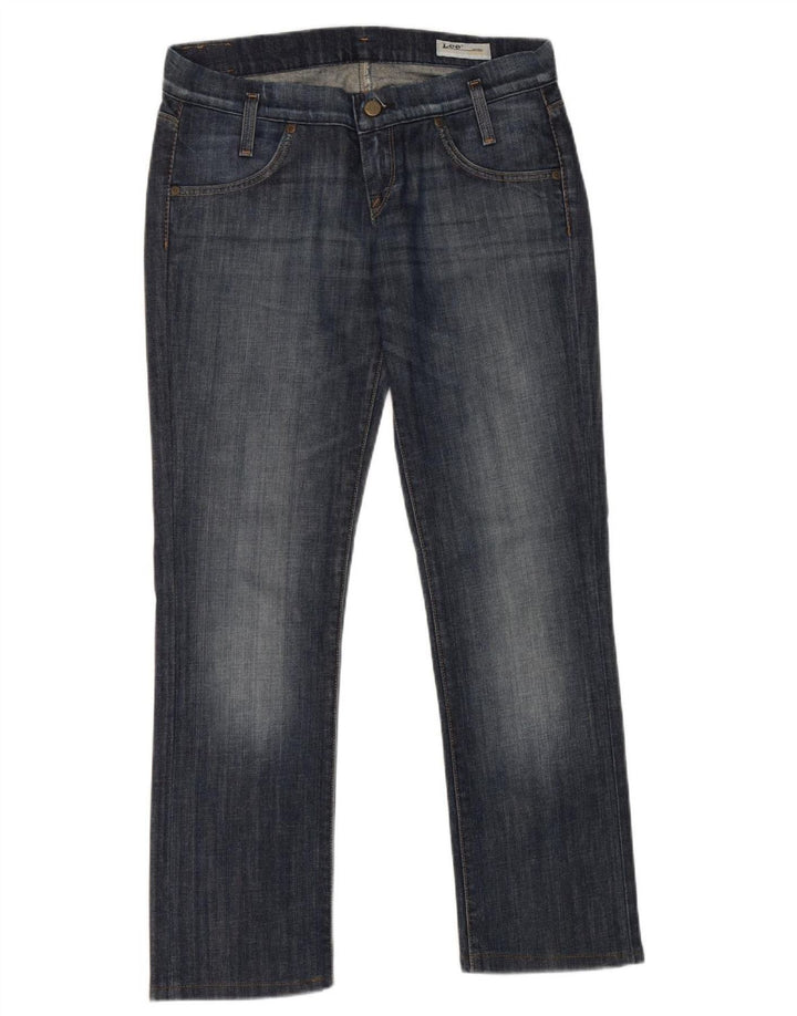 Lee Damen Lynn Straight Jeans W29 L29 Blaue Baumwolle
