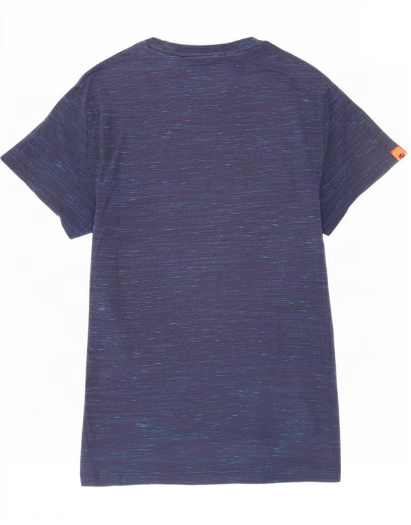 Superdry Herren T-Shirt Top Small Marineblau meliert