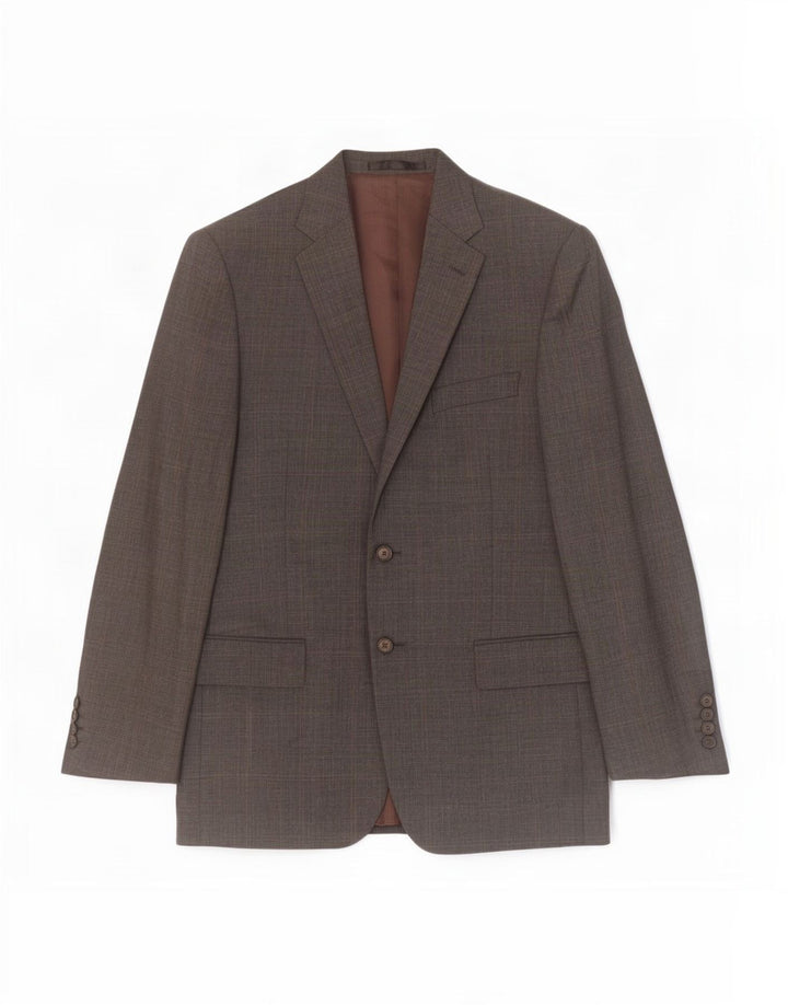 Marks & Spencer Herren-Blazer mit 2 Knöpfen, UK 40, mittelgraue Schurwolle