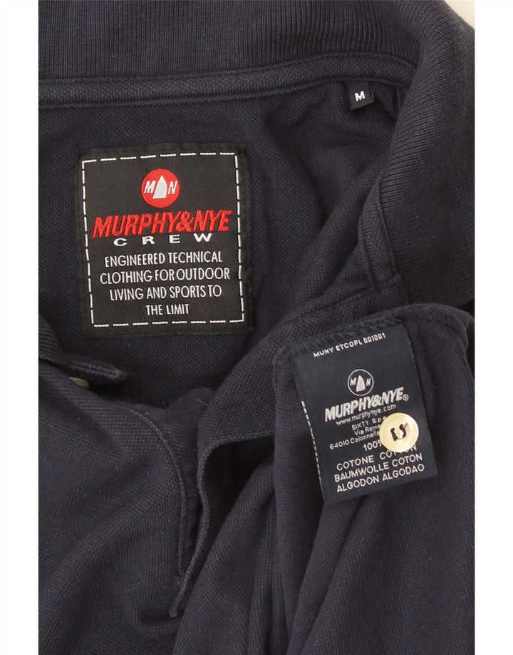 Murphy & Nye Herren-Poloshirt mit Grafik, mittelmarineblaue Baumwolle