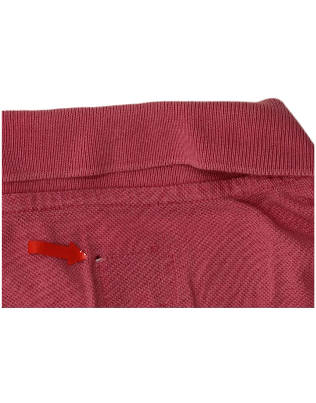 Benetton Herren-Poloshirt, klein, rosa Baumwolle