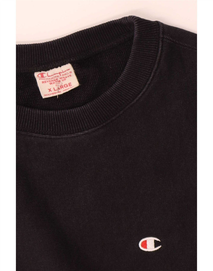 Champion Herren Reverse Weave Sweatshirt Pullover XL Marineblau Baumwolle