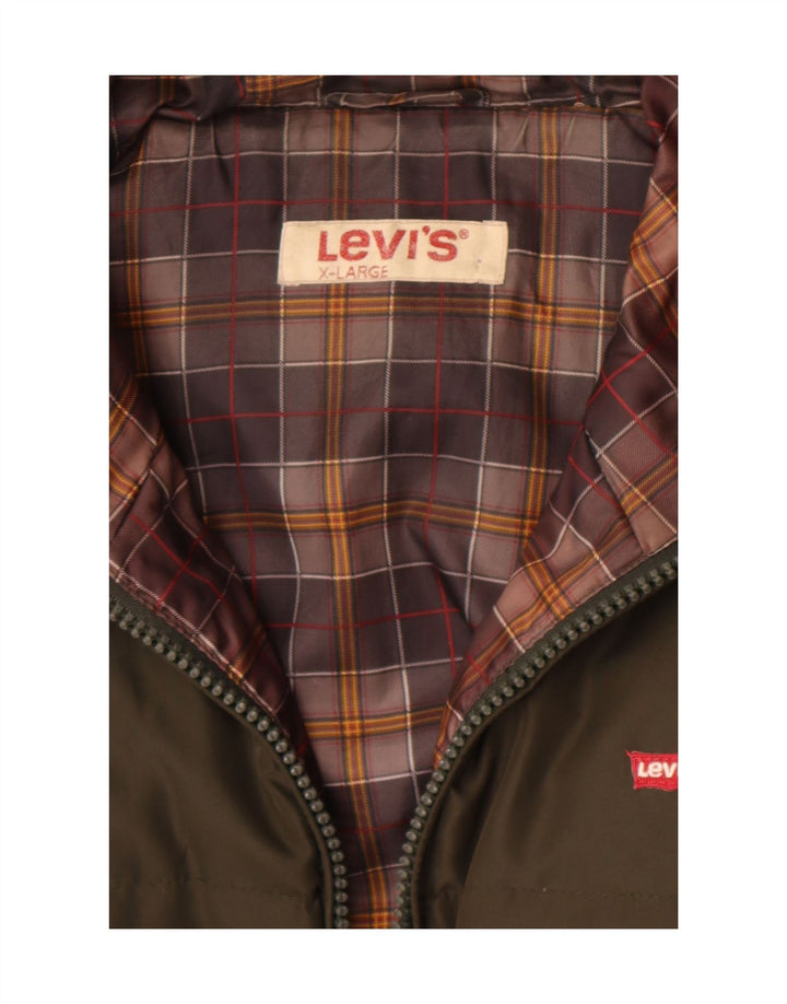 Levi's Herren-Jacke mit Kapuze, gepolstert, Größe 42, XL, Khaki