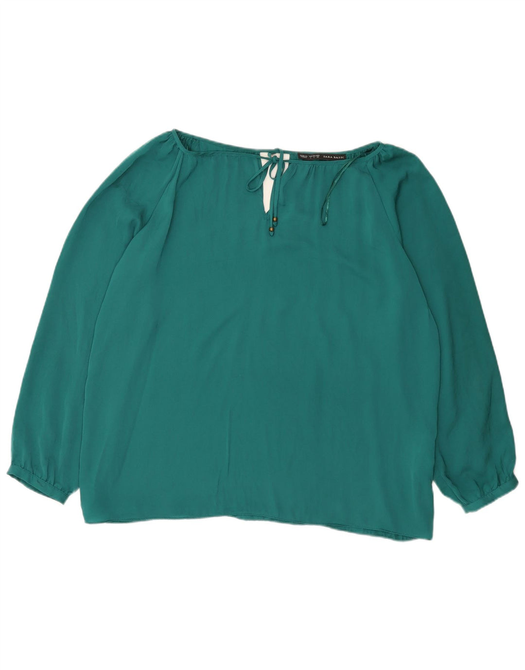 Zara Damen-Blusenoberteil in Übergröße, Gr. 40, Größe L, Grün, Polyester
