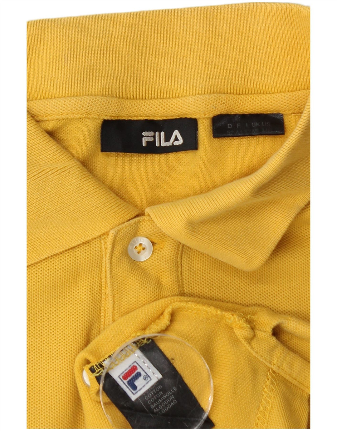 FILA Herren Poloshirt mittelgelbe Baumwolle