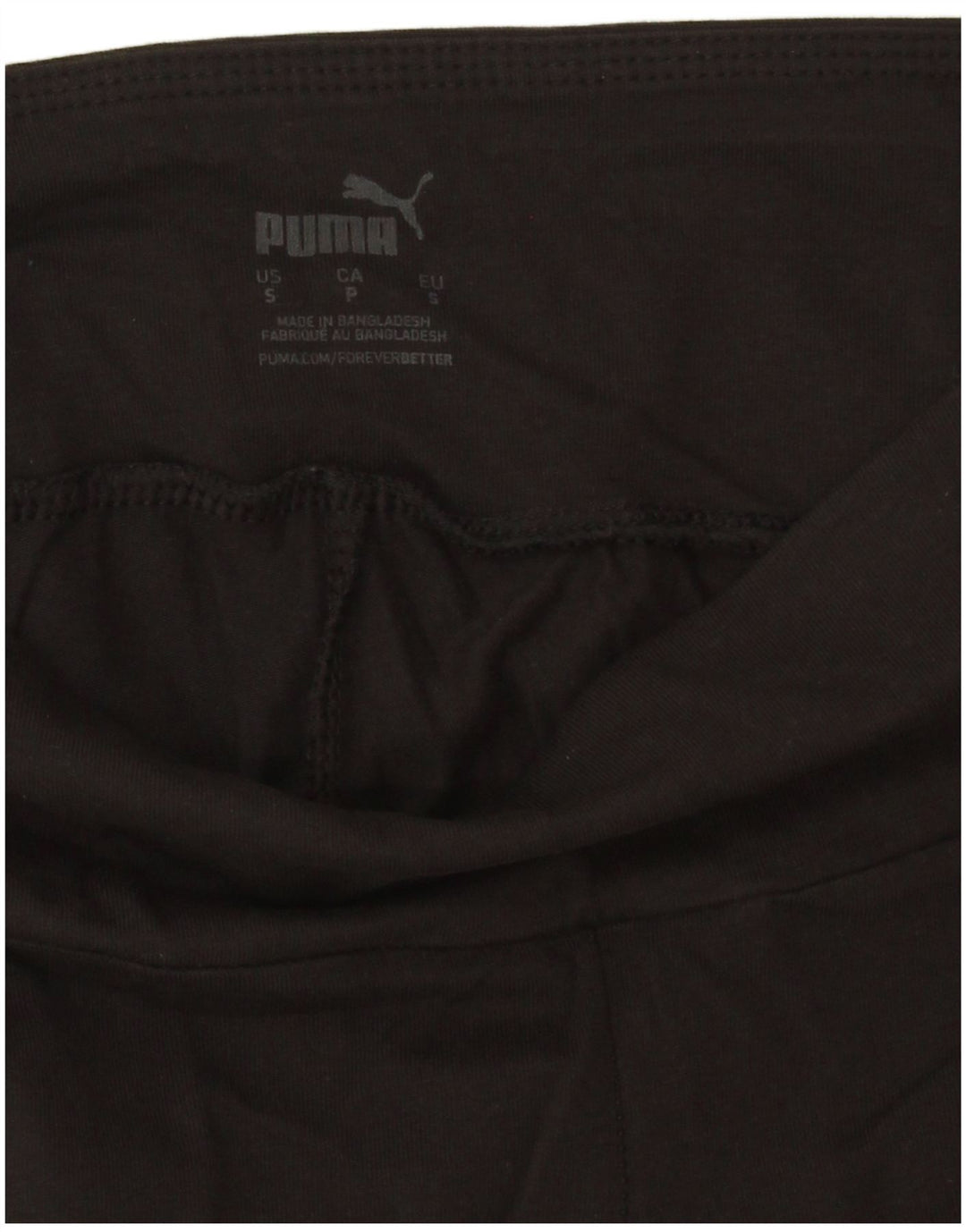Puma Womens Graphic Leggings UK 10 Small Schwarz Baumwolle