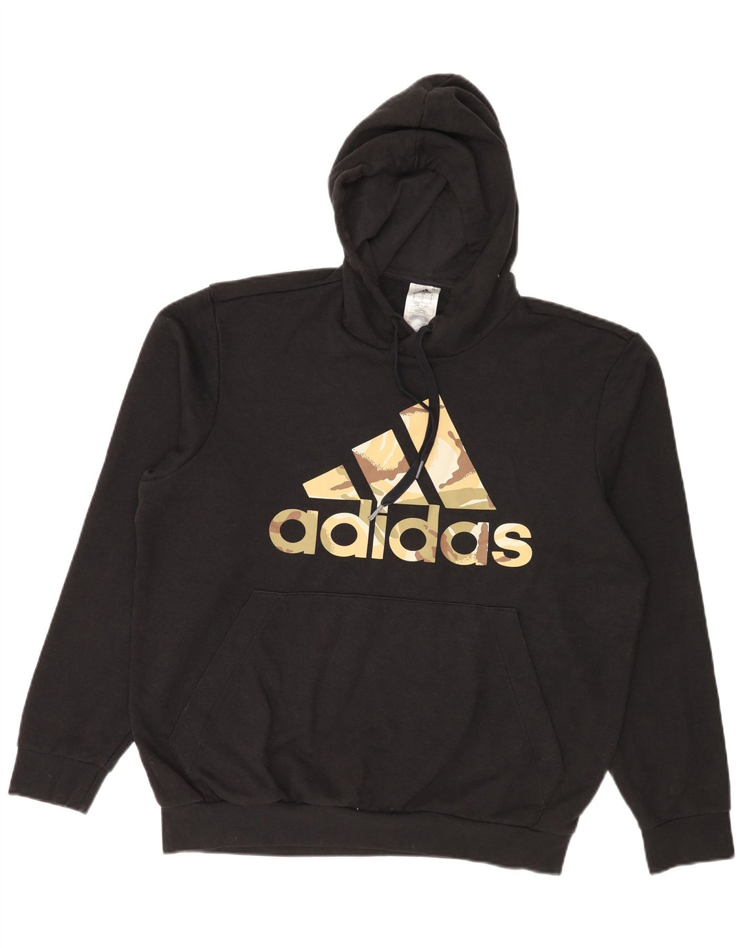 Adidas Herren Graphic Hoodie Pullover Große schwarze Baumwolle