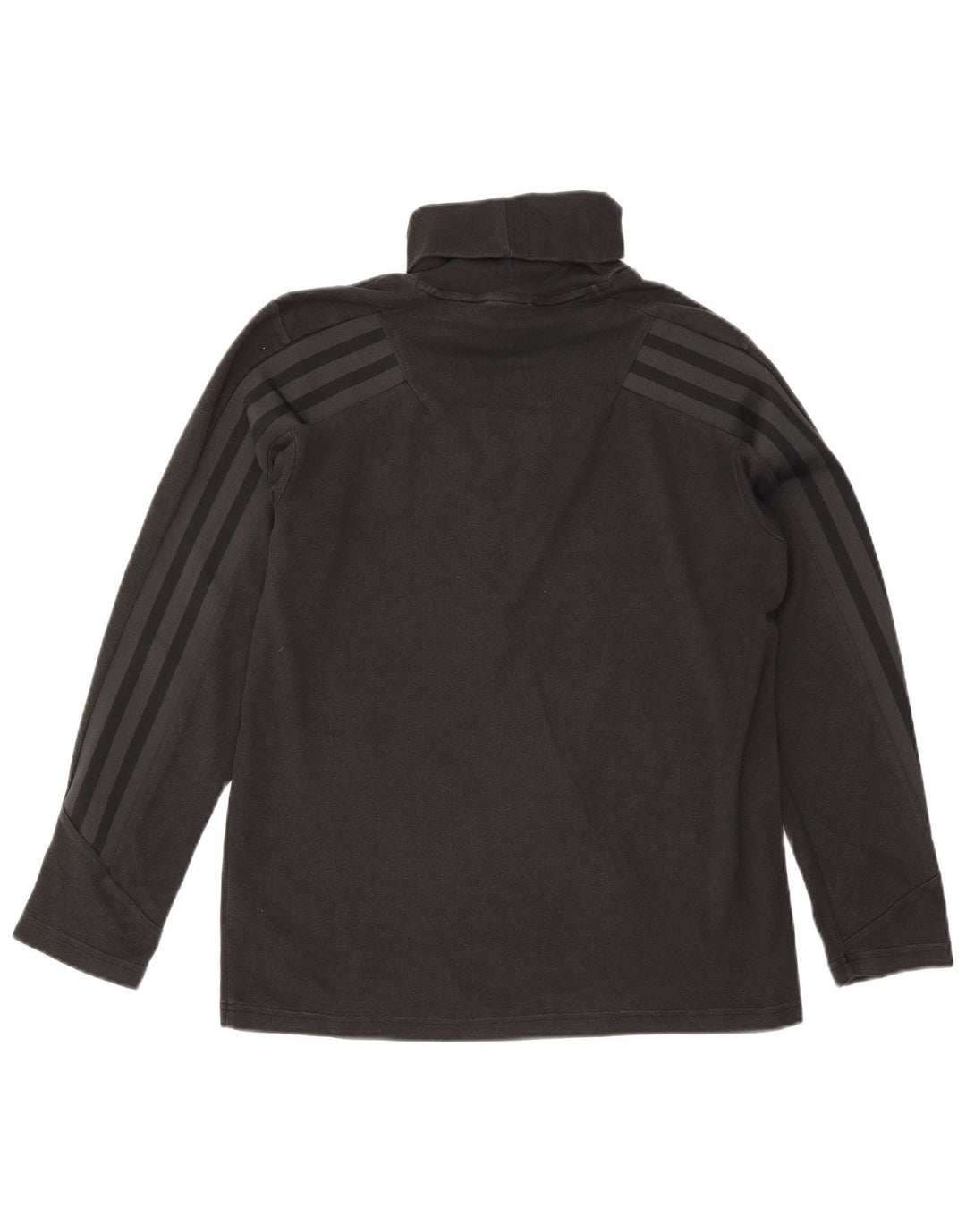 Adidas Herren-Top mit Rollkragen, langärmelig, mittelschwarz, Baumwolle