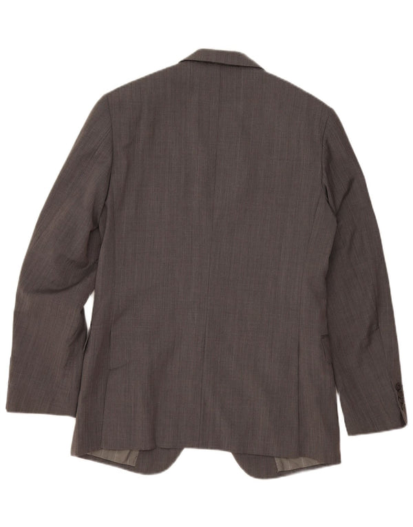 Calvin Klein Mens 2 Button Blazer Jacket IT 48 Medium Grey Wool